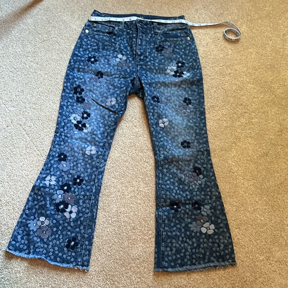 Michael Kors Blue small embroiderd flowers